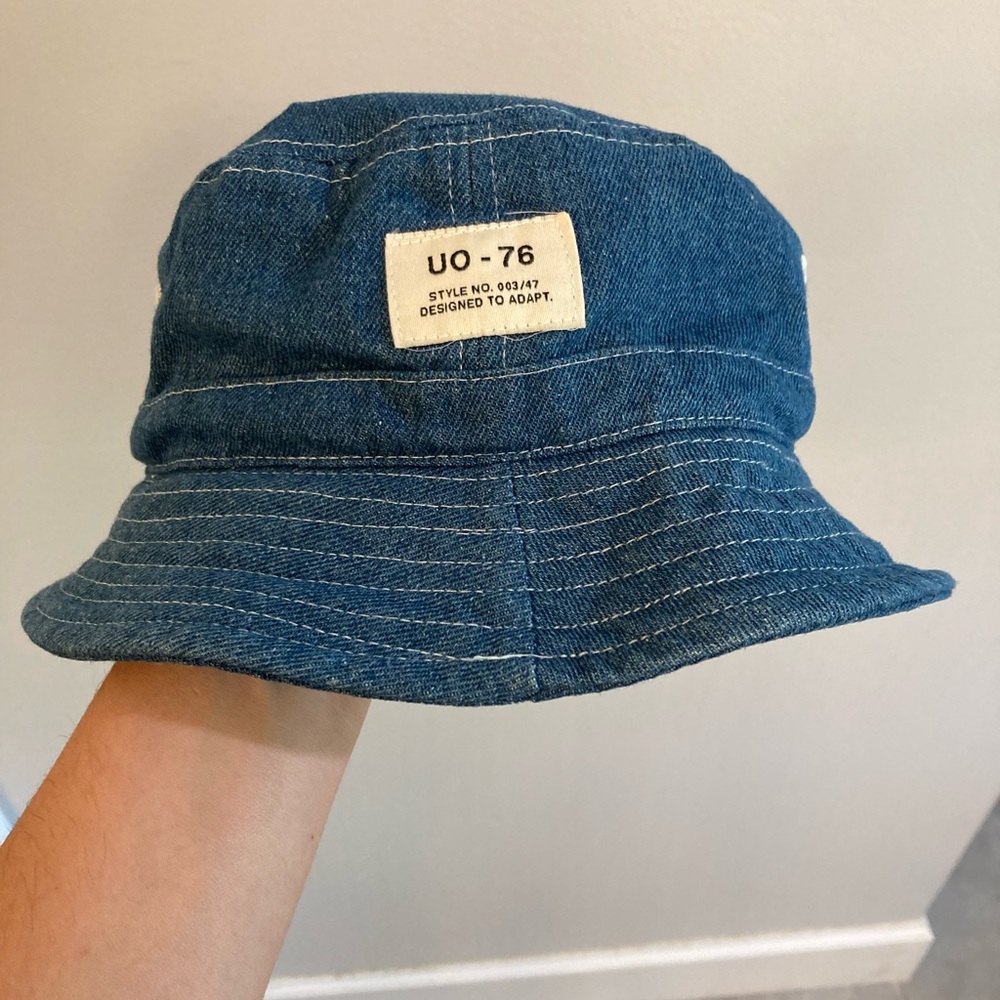 Urban outfitters denim blue bucket hat